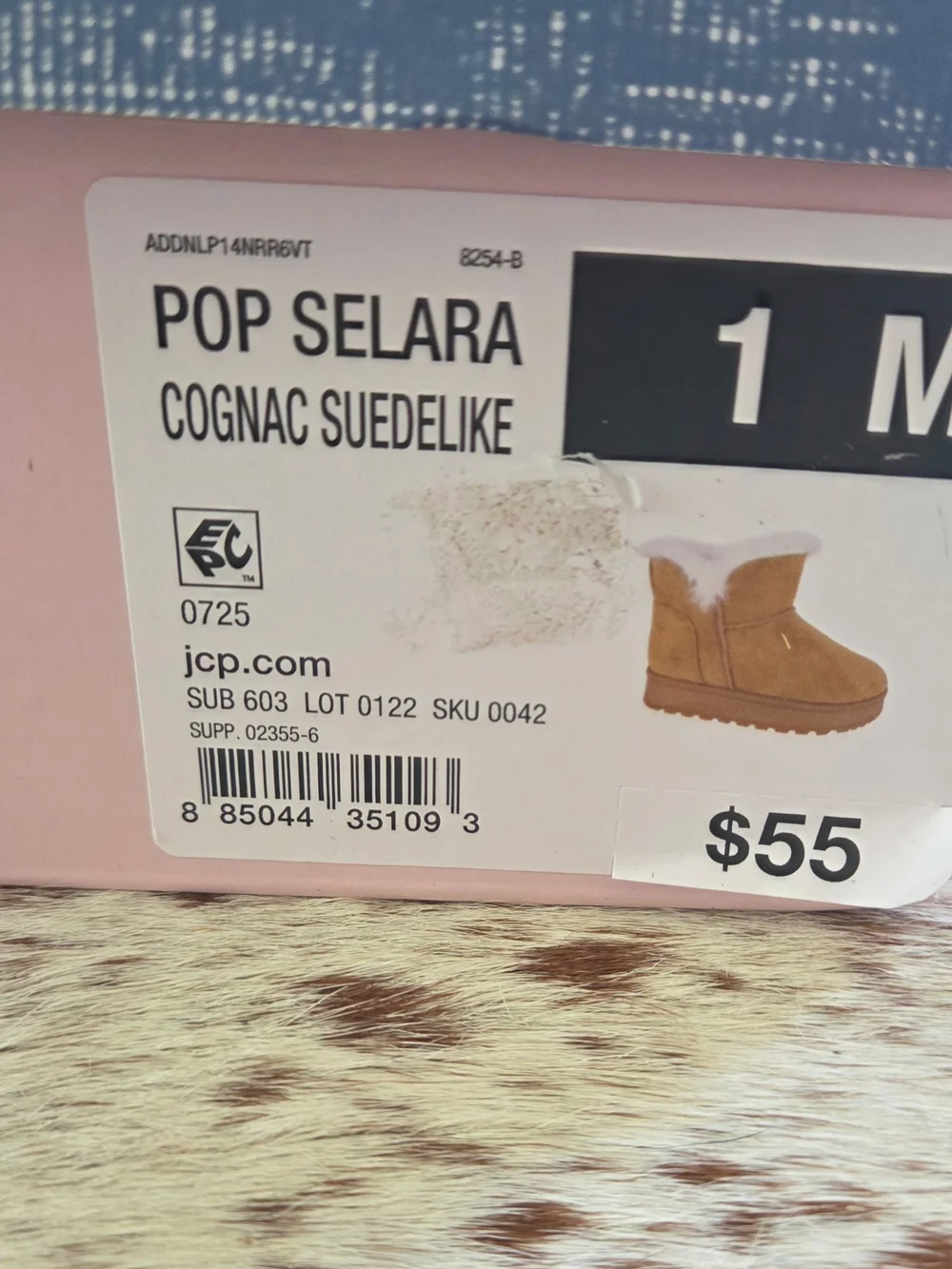 Tan Faux-Suede Fur-Lined Kids Boots